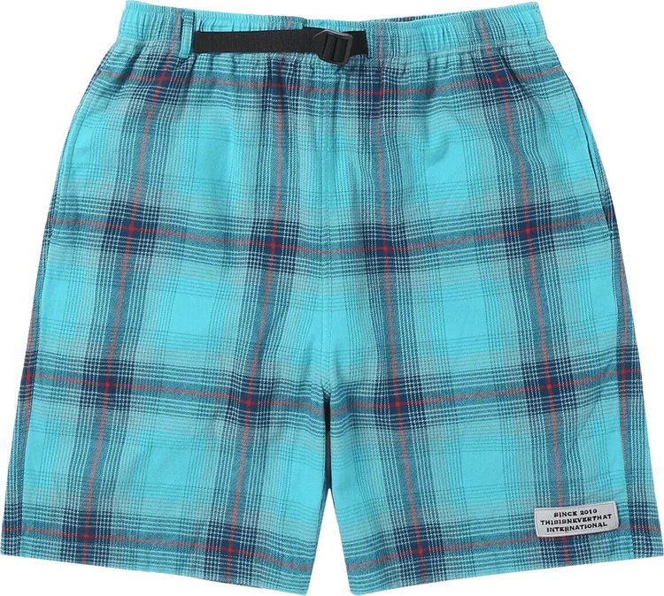 thisisneverthat Belted Check Short 'Green'