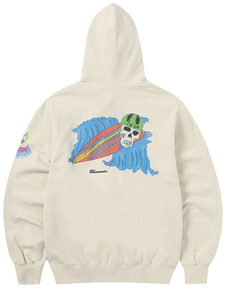thisisneverthat Surfing Skull Hoodie Natural