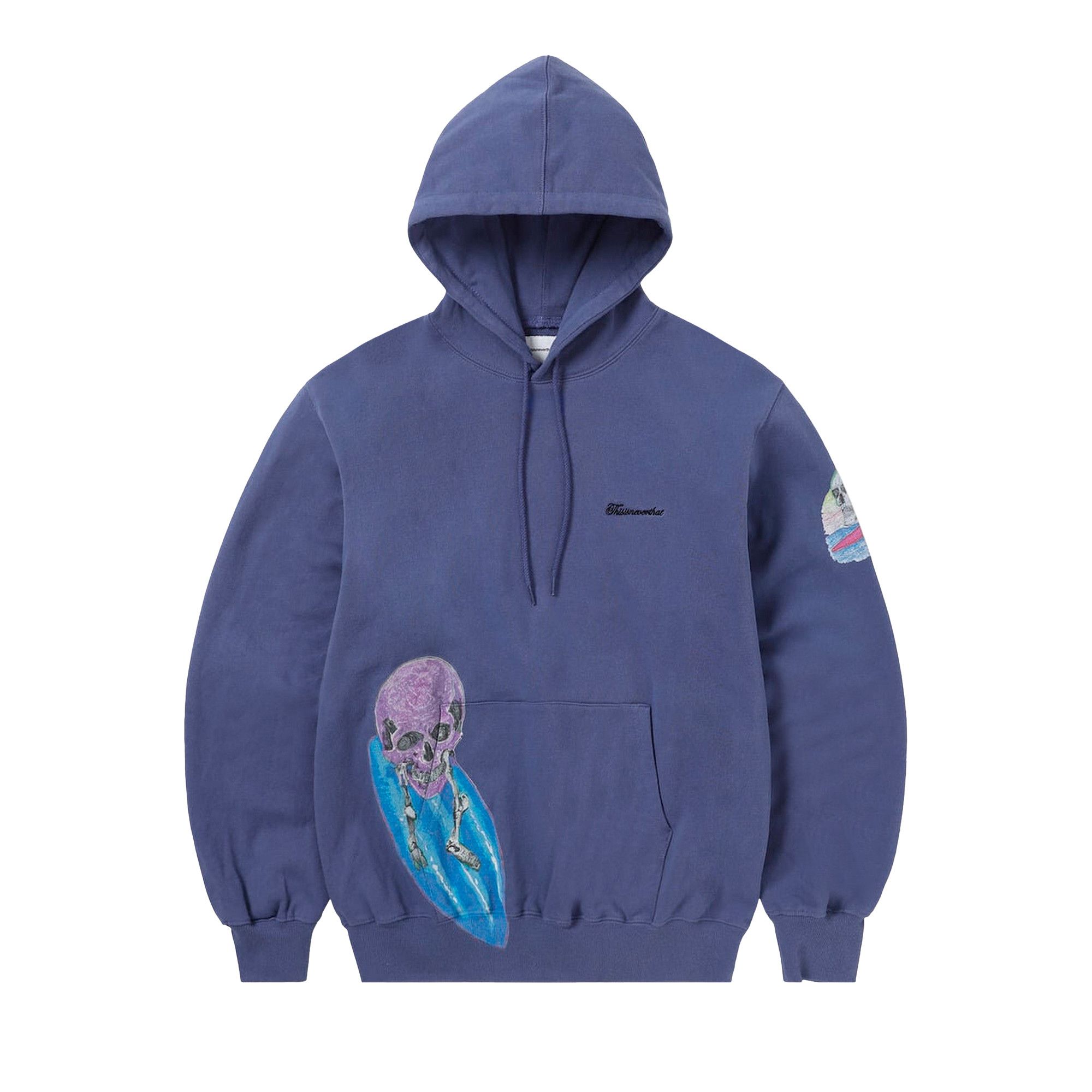 Buy thisisneverthat Surfing Skull Hoodie 'Purple Blue
