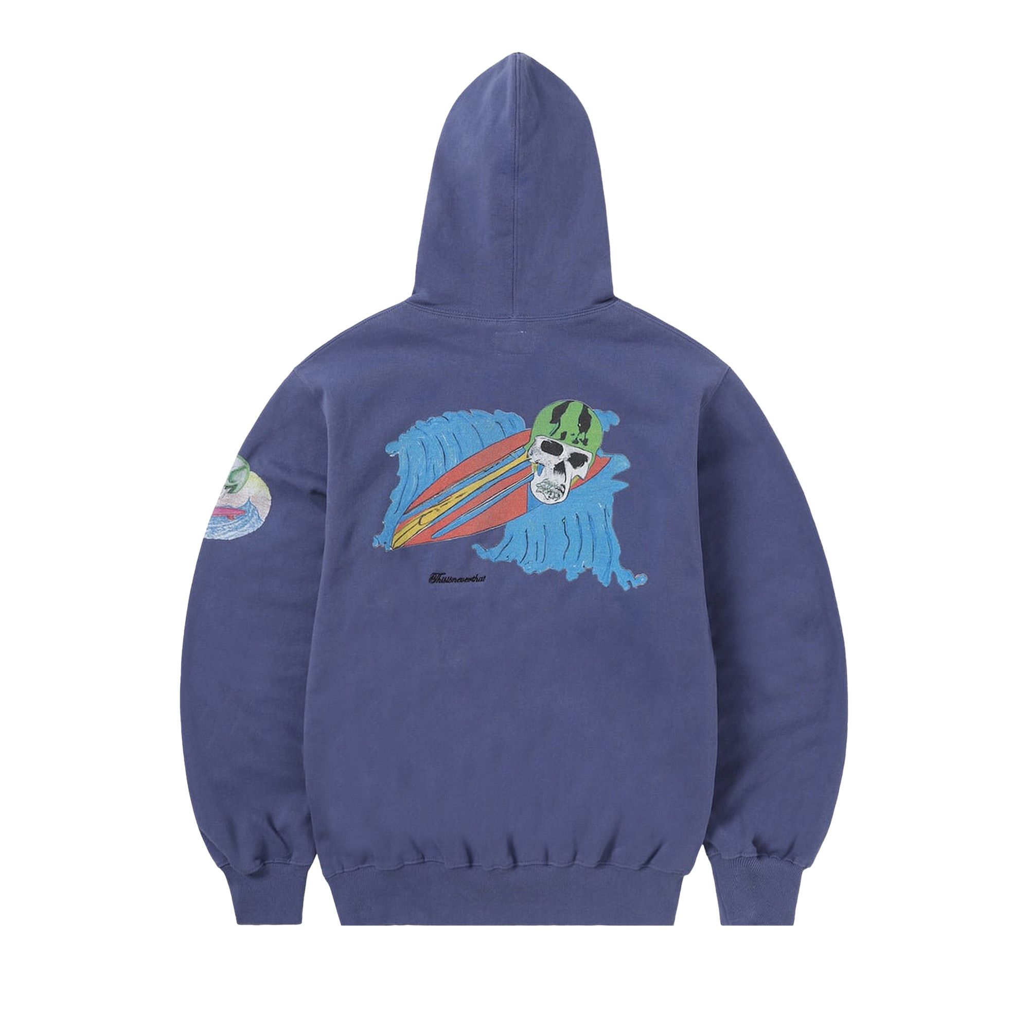 Buy thisisneverthat Surfing Skull Hoodie 'Purple Blue