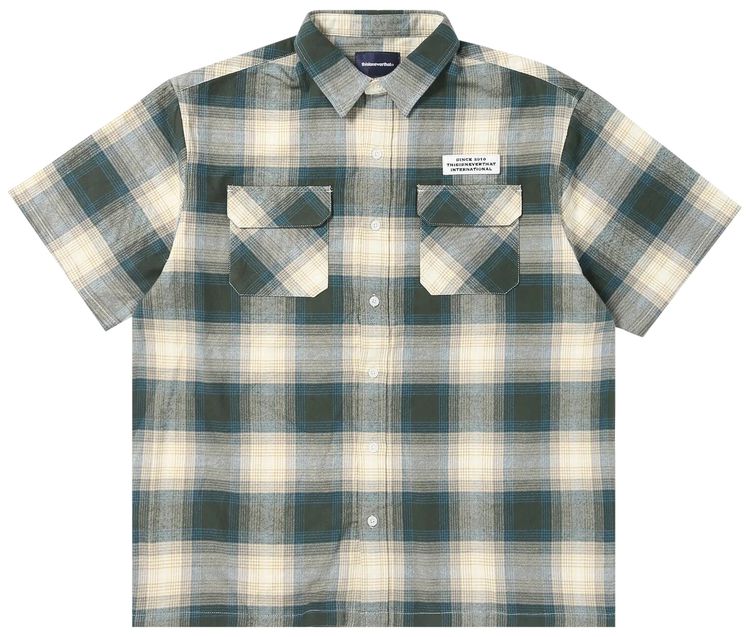 thisisneverthat Ombre Check Shirt Brown