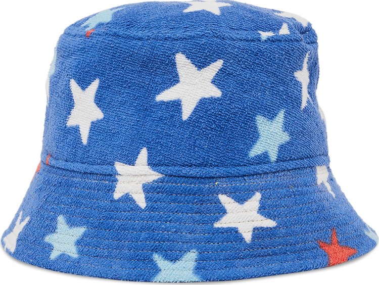 Marine Serre Regenerated Jersey Jacquard Towels Bucket Hat Multicolor