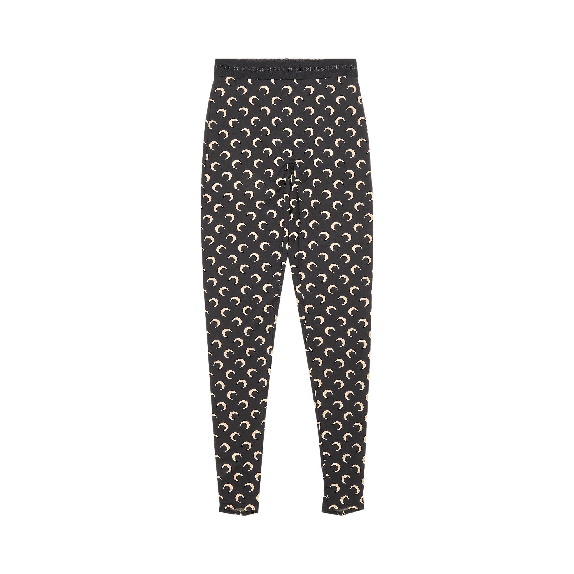 Marine Serre レギンス WPA111 all over moon jersey leggings Recycled Draped Statue Jersey Leggings • Marine Serre