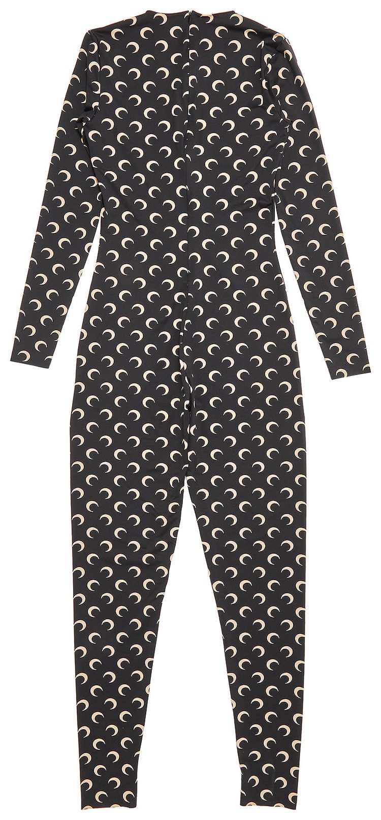 Marine Serre Regenerated All Over Moon Jersey Catsuit Black