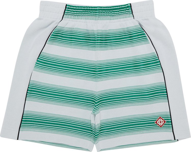 Casablanca Stripe Interlock Sweatshort Gradient Stripe