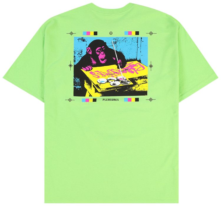 Pleasures CMYK T Shirt Lime