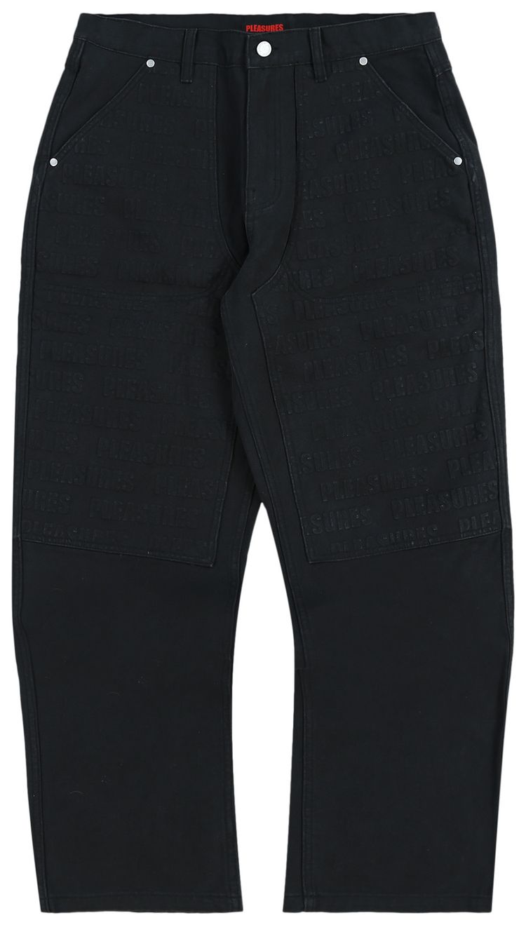 Pleasures Impact Double Knee Pants Black