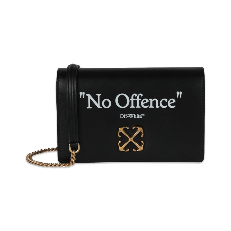 Off White Jitney 05 Quote Shoulder Bag BlackWhite