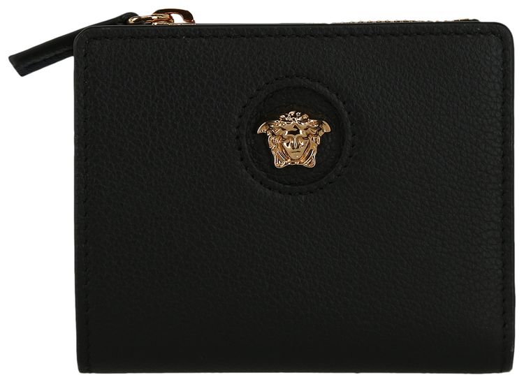 Versace La Medusa Leather Wallet Black