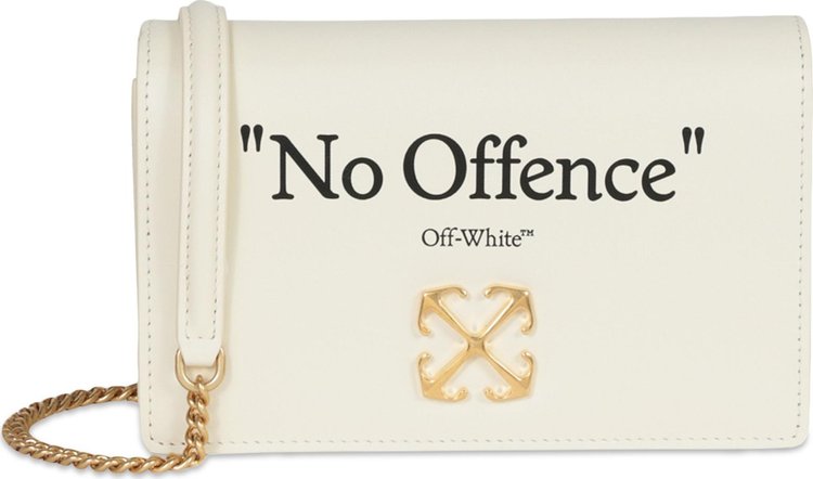 Off White Jitney 05 Quote Shoulder Bag BeigeBlack