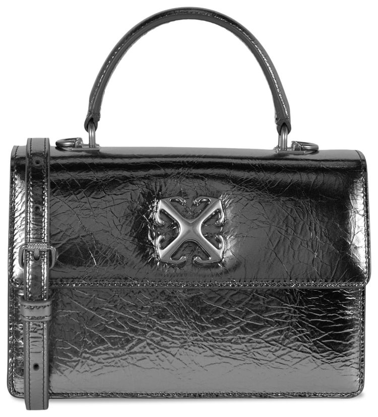 Off White Jitney 14 Laminate Top Handle Silver