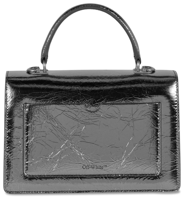 Off White Jitney 14 Laminate Top Handle Silver