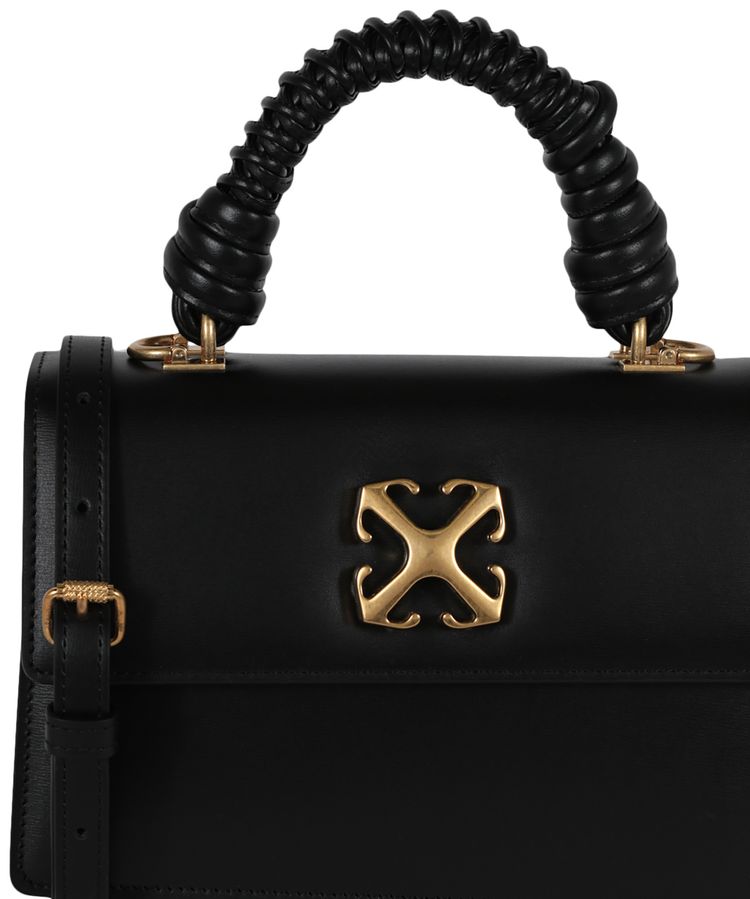 Off White Jitney 14 Top Handle Black