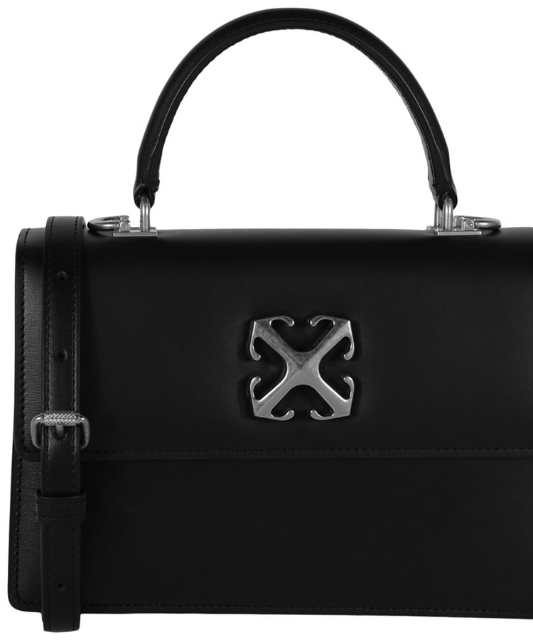 Off White Jitney 14 Top Handle Black