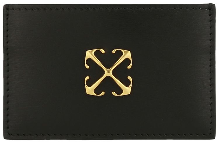 Off White Jitney Simple Card Case Black