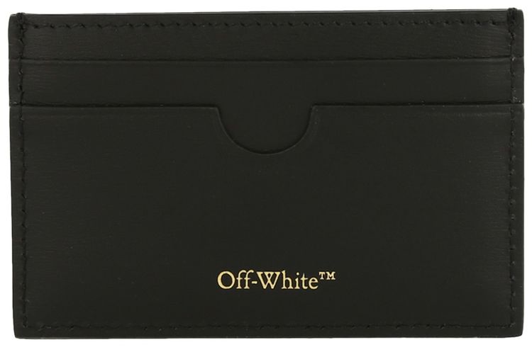 Off White Jitney Simple Card Case Black
