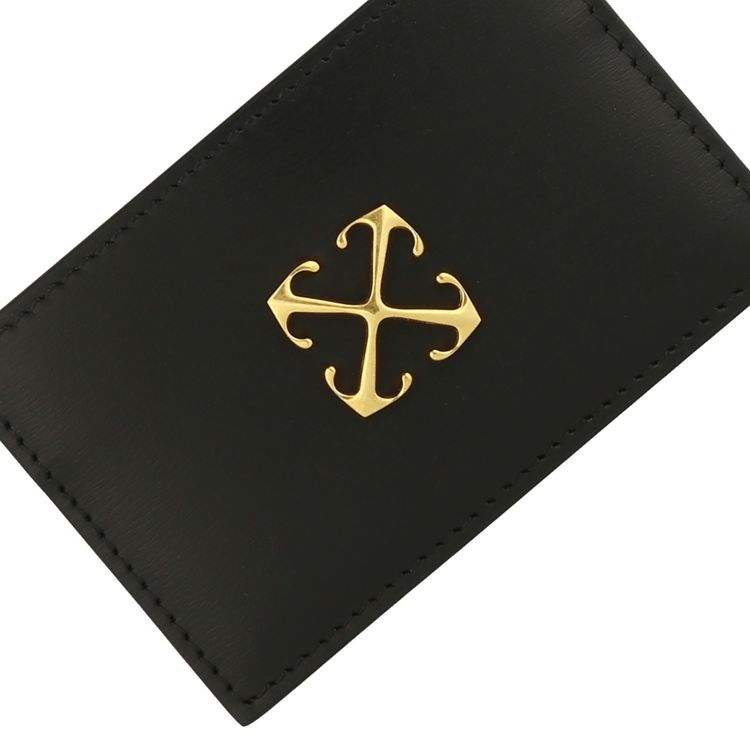 Off White Jitney Simple Card Case Black