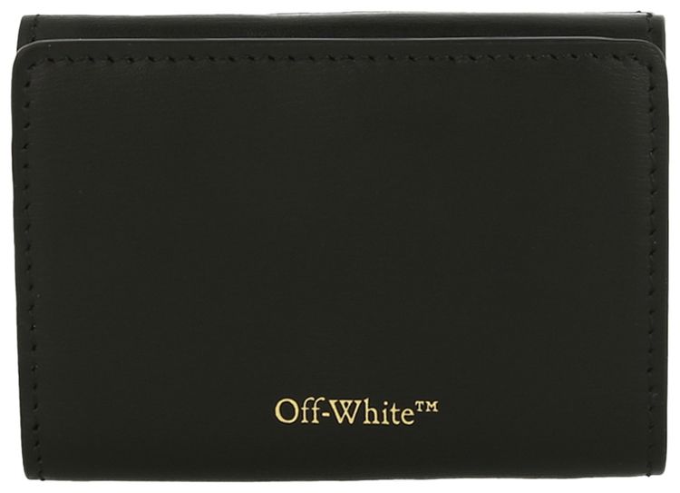 Off White Jitney Mini Compact Wallet Black