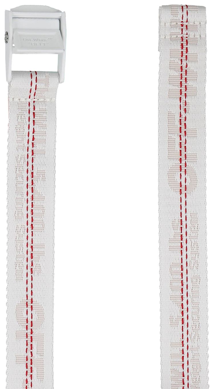 Off White Mini Industrial Belt White