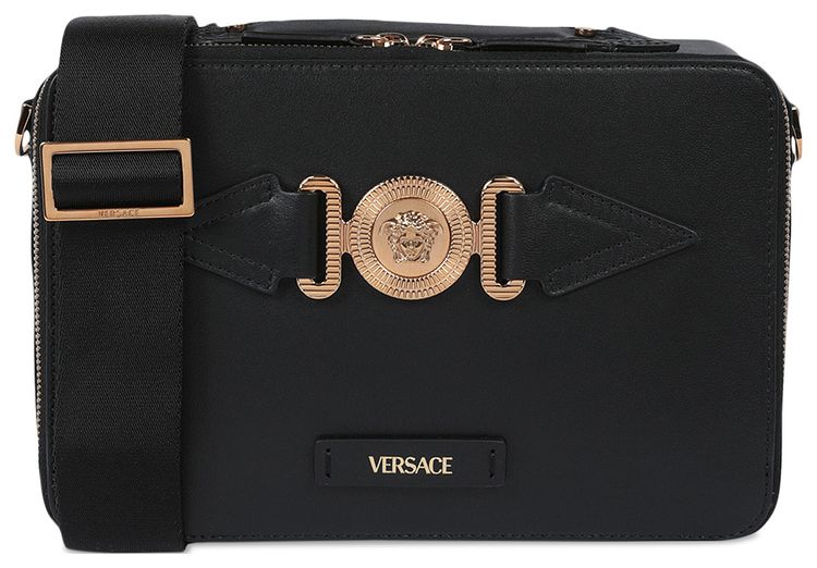 Versace Medusa Biggie Messenger Bag 'Black/Gold'