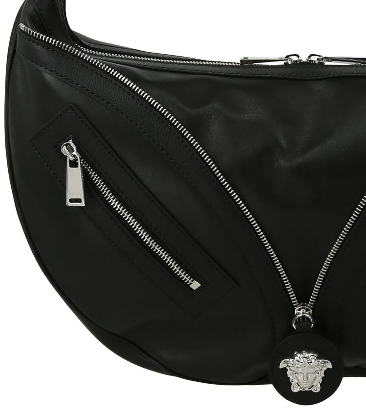 Versace Repeat Hobo Bag BlackPalladium