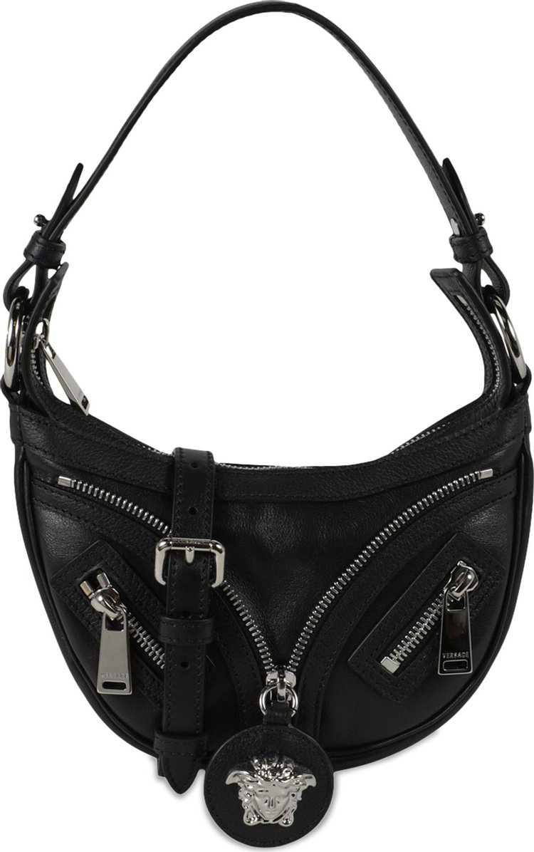 Versace Mini Repeat Shoulder Bag 'Black/Palladium'