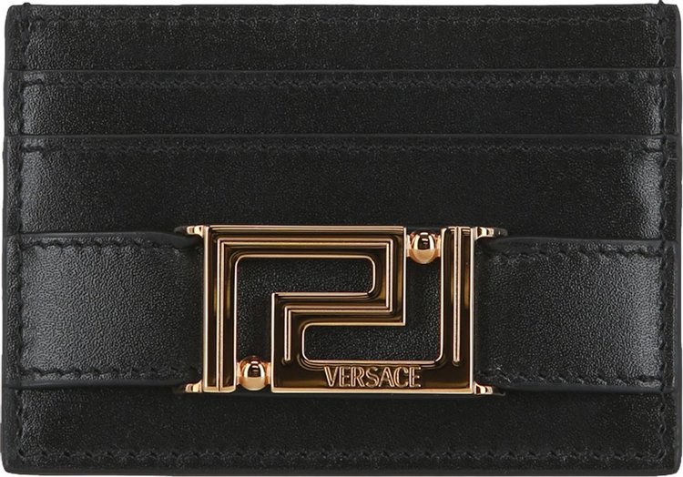 Versace Greca Goddess Card Holder 'Black/Gold'