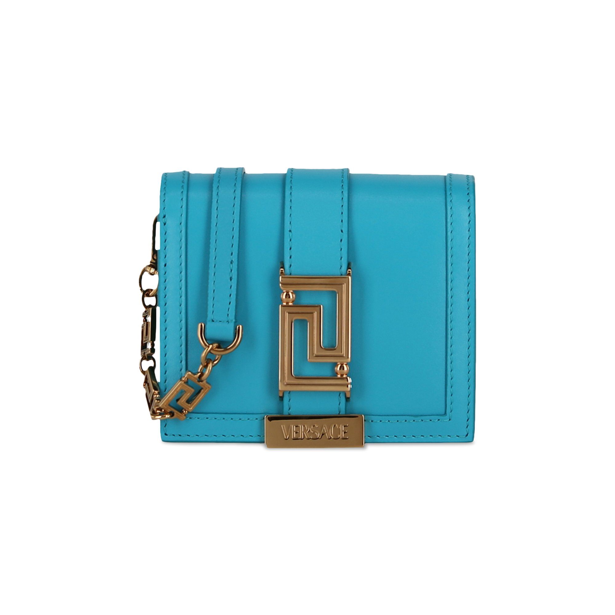Buy Versace Greca Goddess Chain Wallet 'Blue' - 1007130 1A05134 
