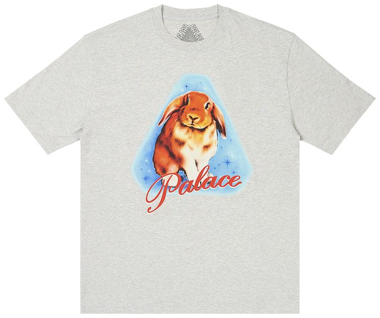 Palace Bunny T Shirt Grey Marl
