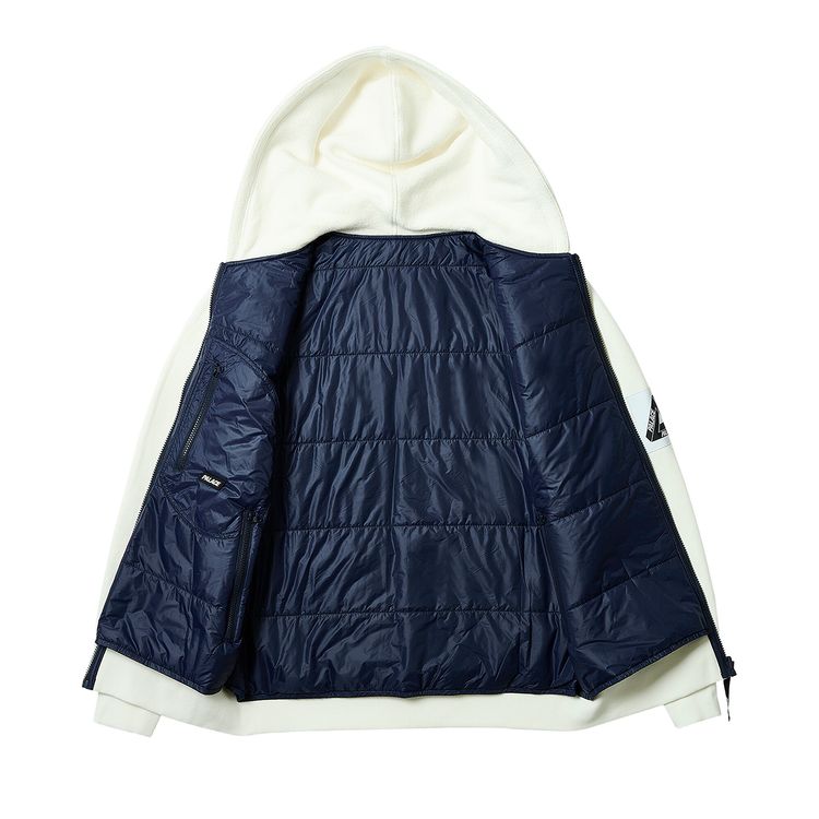 Palace Reversible Vest Hood Soft White