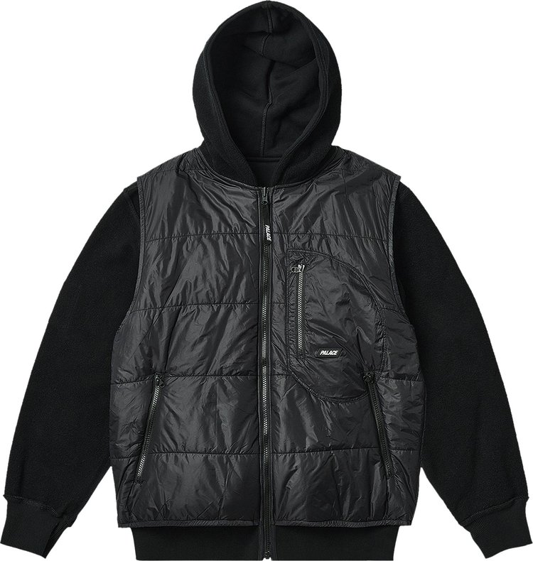 Palace Reversible Vest Hood Black