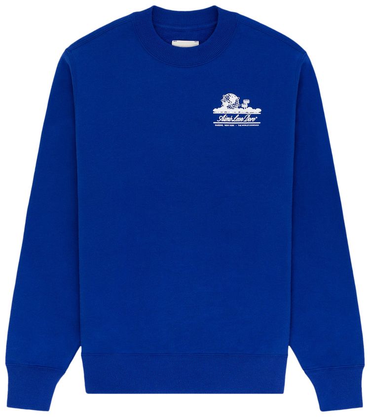 Aime Leon Dore Unisphere Crewneck Sweatshirt Royal Blue