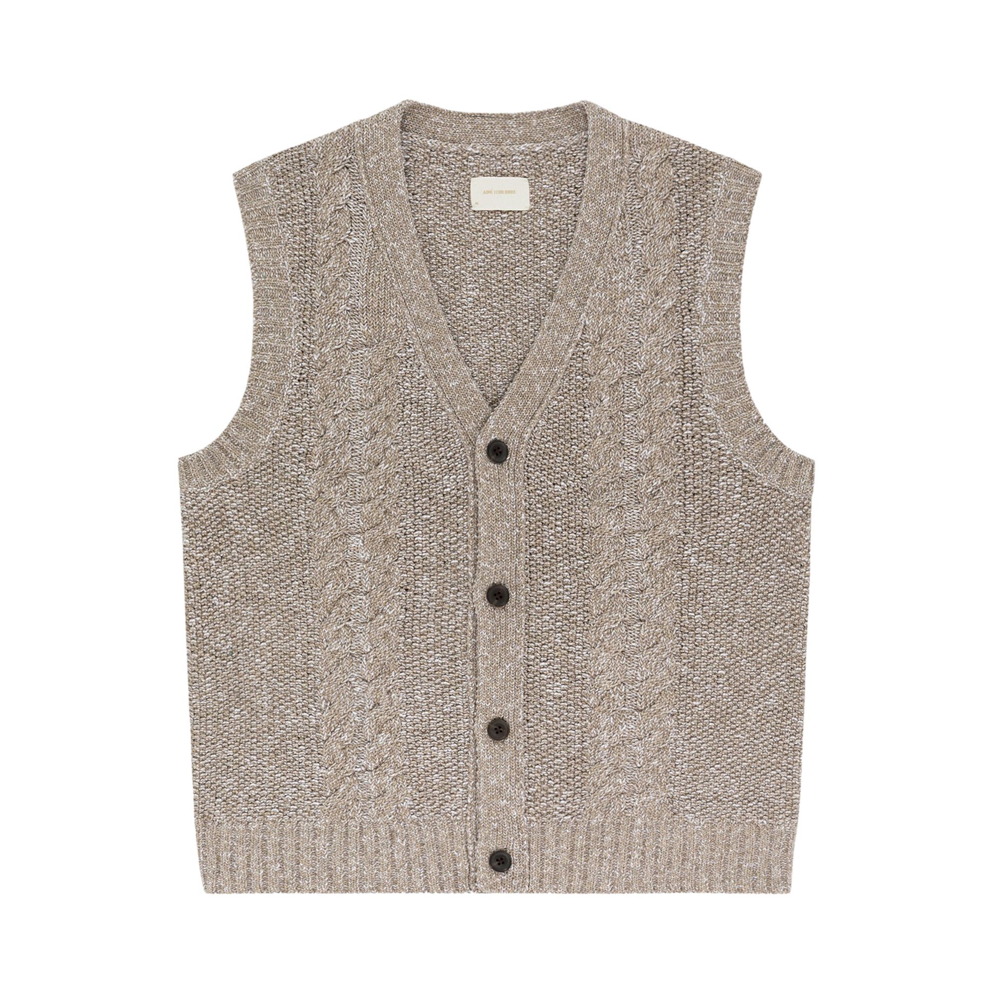 Buy Aimé Leon Dore Cable Knit Vest 'Stone' - SS24KS013 STON