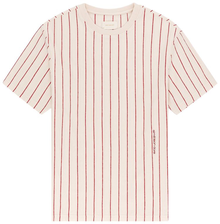 Aime Leon Dore Pinstripe Tee Pristine