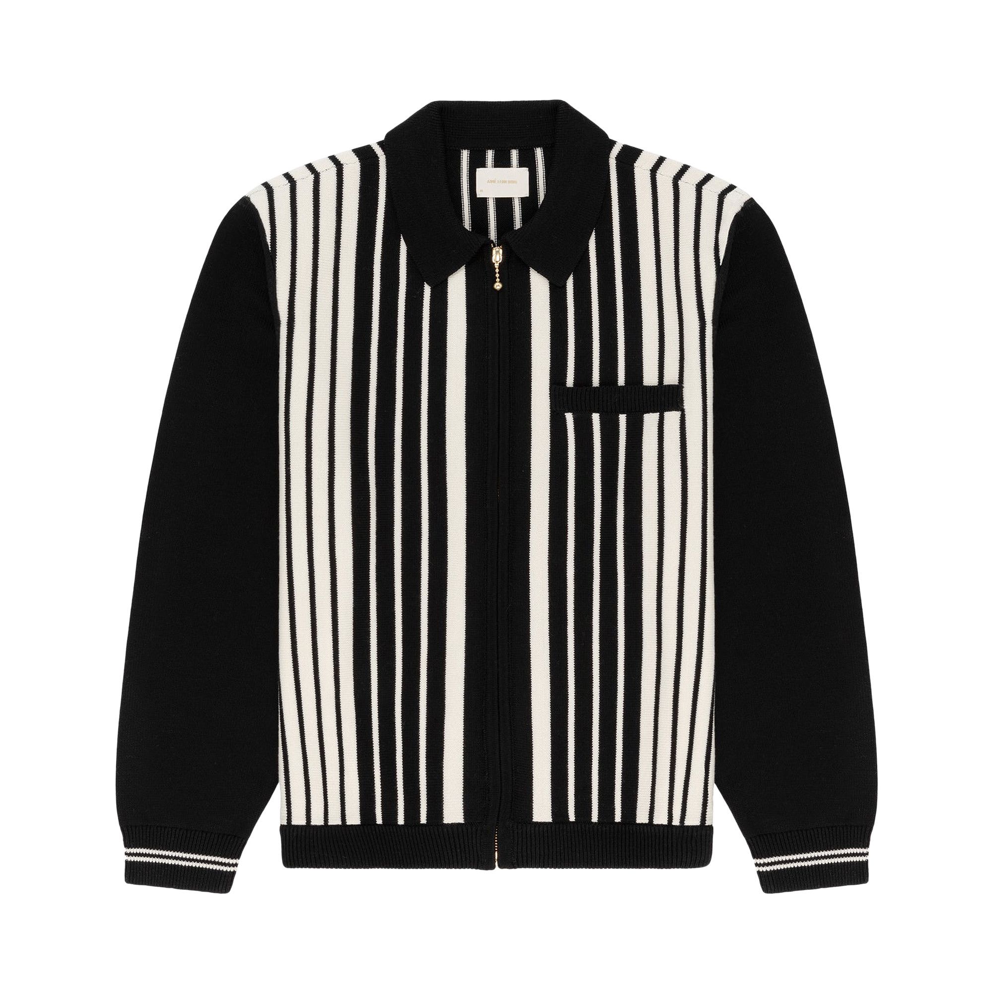 Aime Leon Dore カーディガン 23SS Buy Aimé Leon Dore Striped Polo Cardigan 'Jet Black