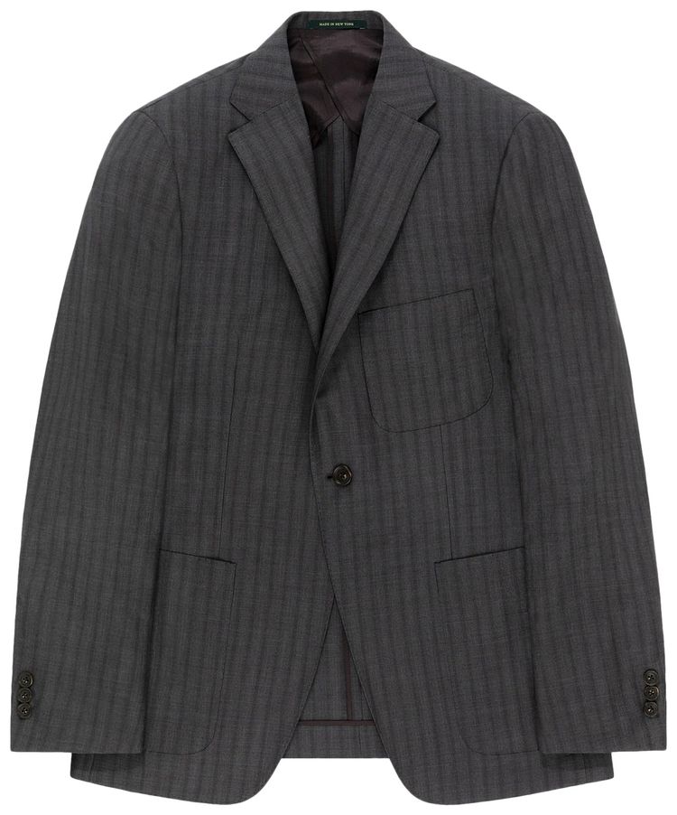 Aime Leon Dore Stripe Sport Coat Charcoal