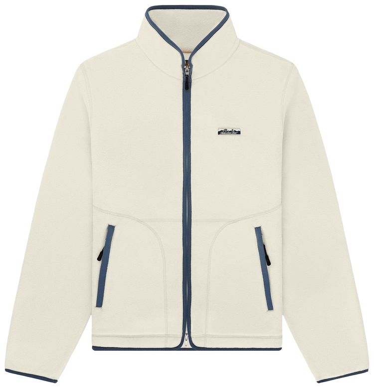 Aime Leon Dore Lightweight Full Zip Fleece Jacket Bone White