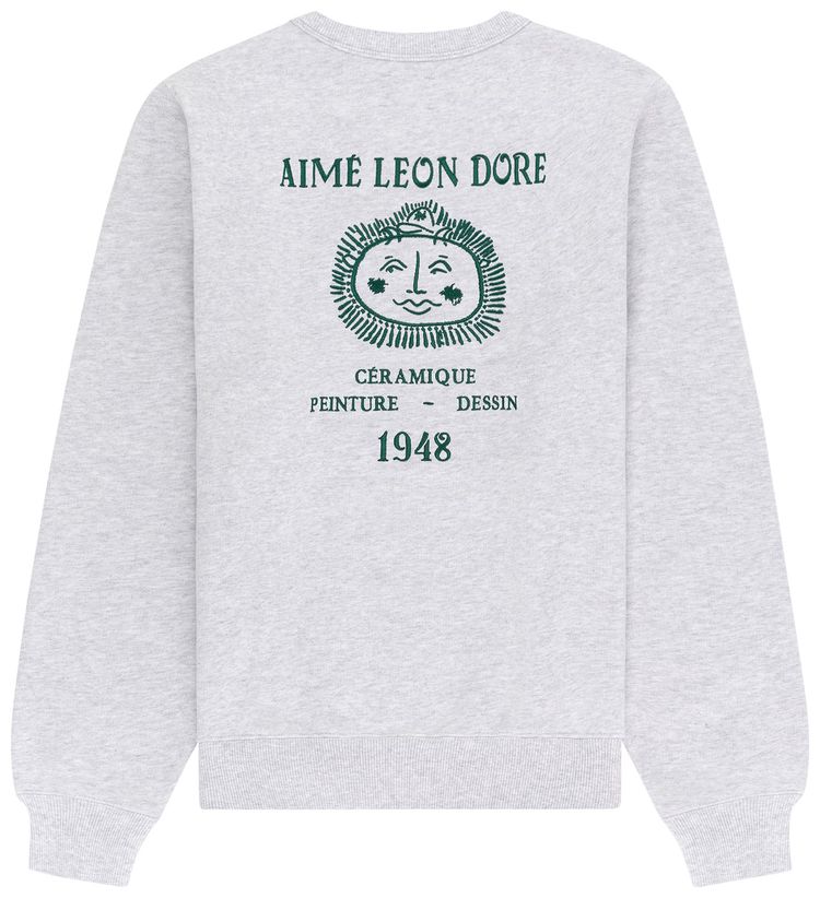 Aime Leon Dore Artiste Crewneck Sweatshirt Silver Mix
