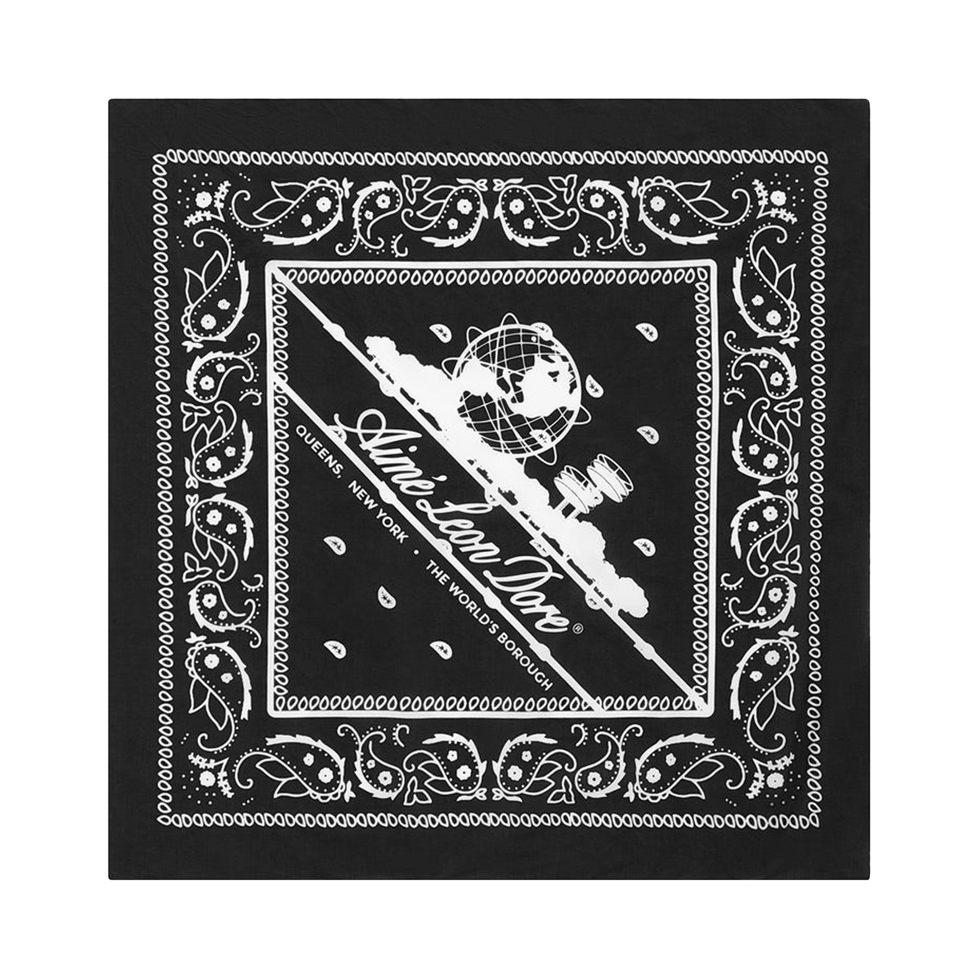 Buy Aimé Leon Dore Paisley Unisphere Bandana 'Black' - SS24AT037 