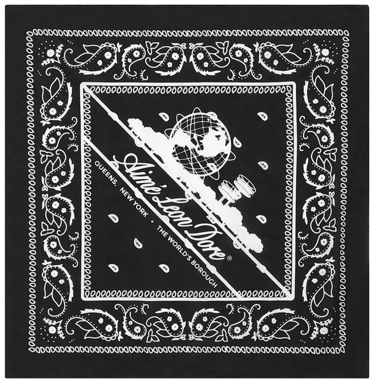 Aime Leon Dore Paisley Unisphere Bandana Black