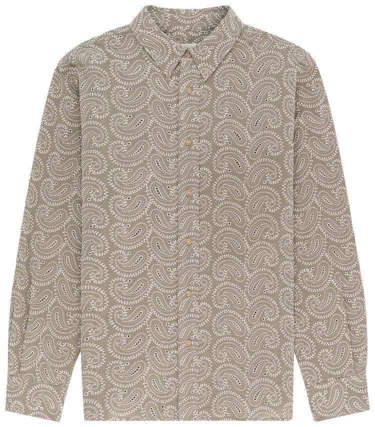 Aime Leon Dore Paisley Embroidered Shirt Laurel Oak