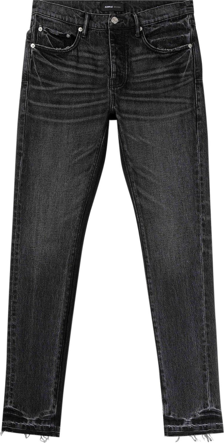 PURPLE BRAND Shadow Inseam Low Rise Slim Jeans 'Black'