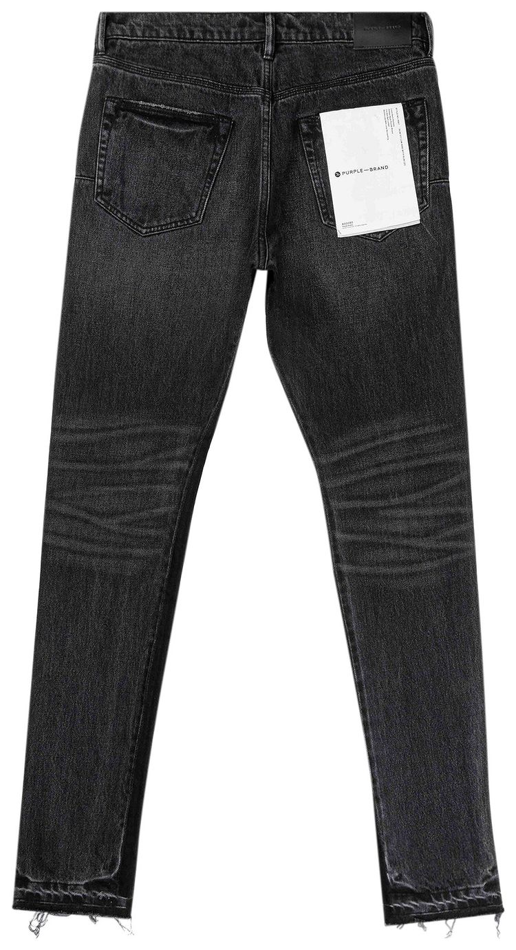 PURPLE BRAND Shadow Inseam Low Rise Slim Jeans Black