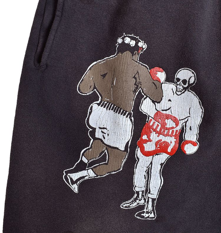 SAINT Mxxxxxx x Denim tears Struggle Sweatpants Black