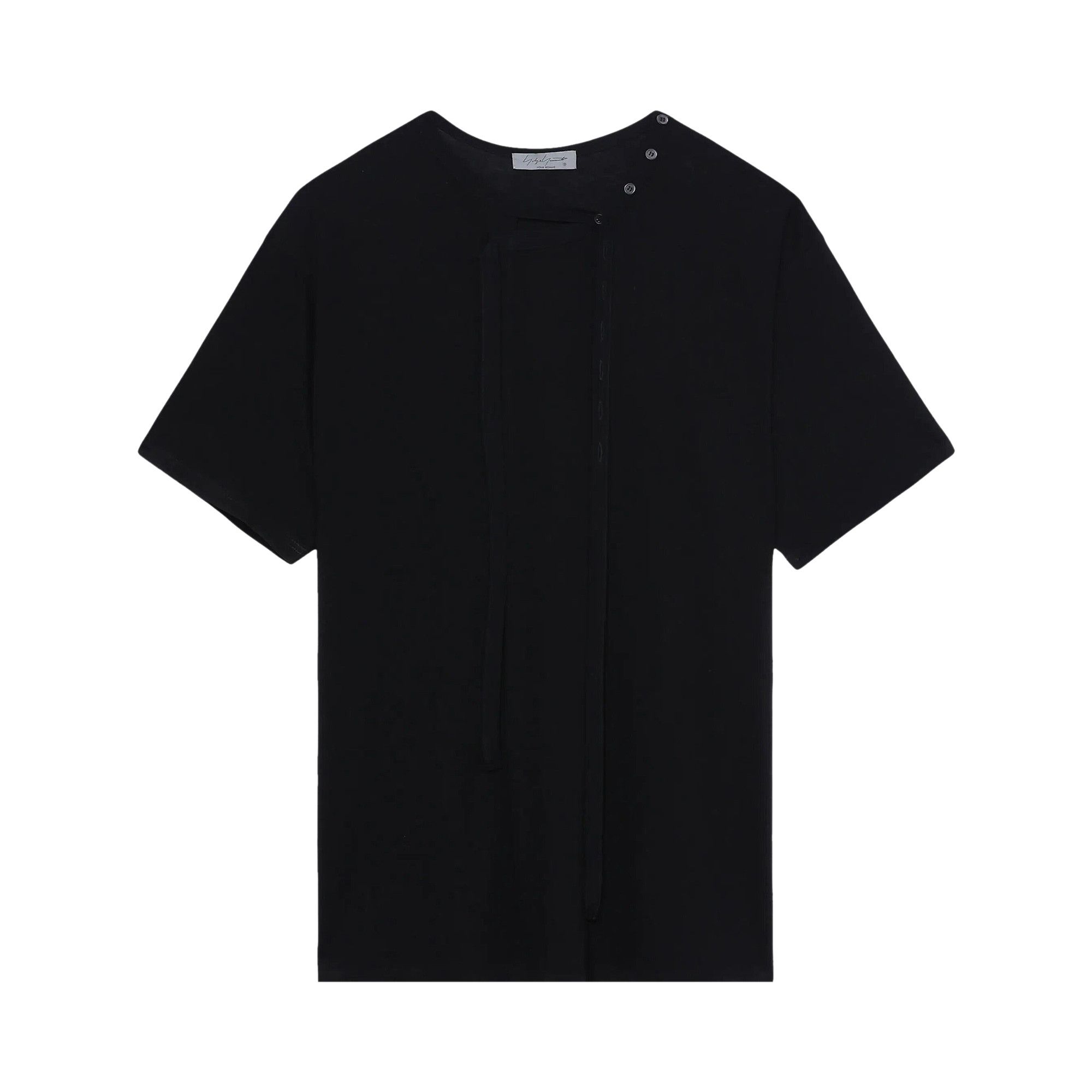 Buy Yohji Yamamoto Pour Homme Asymmetric T-Shirt 'Black