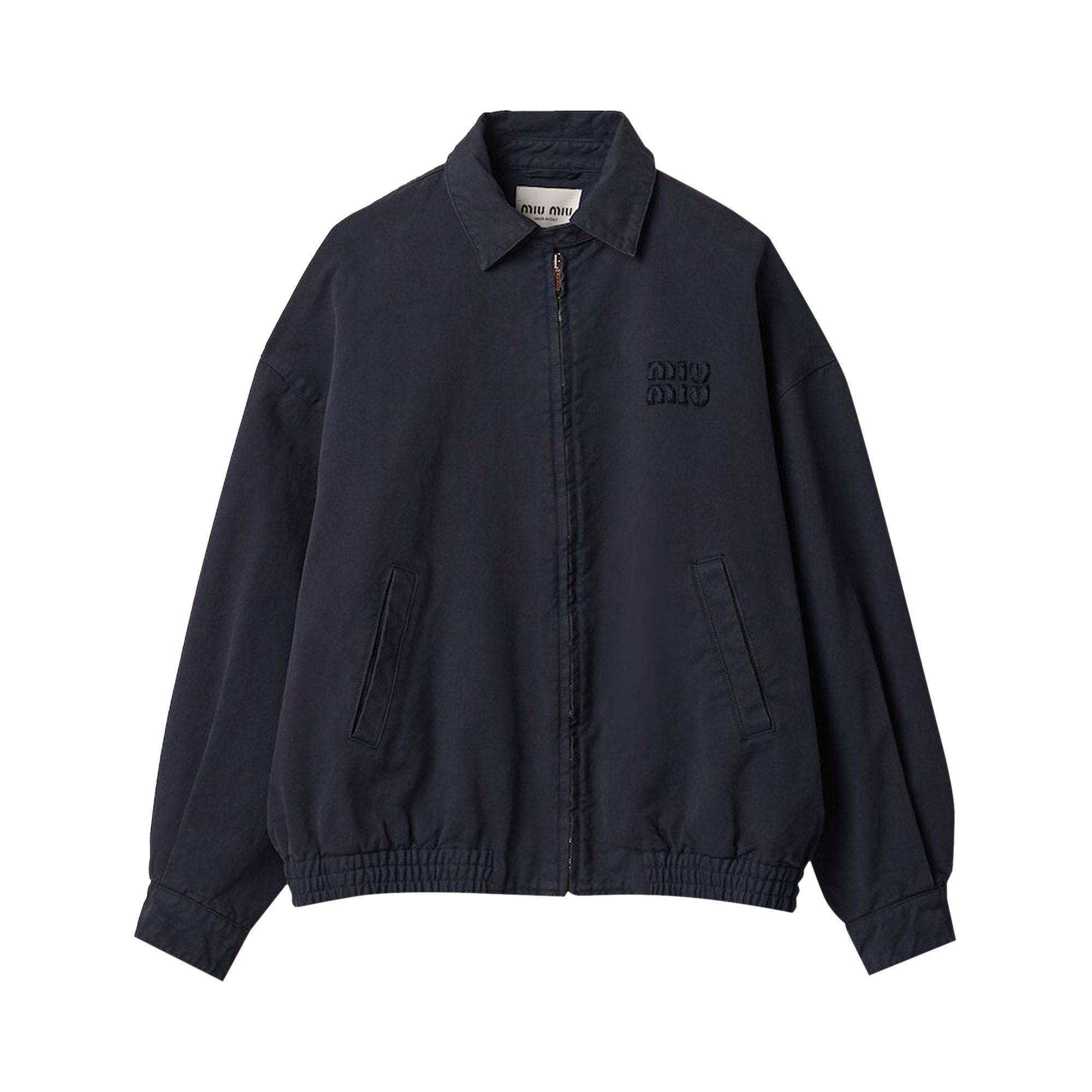 Buy Miu Miu Gabardine Jacket 'Blue' - ML843 1350 F0008 | GOAT