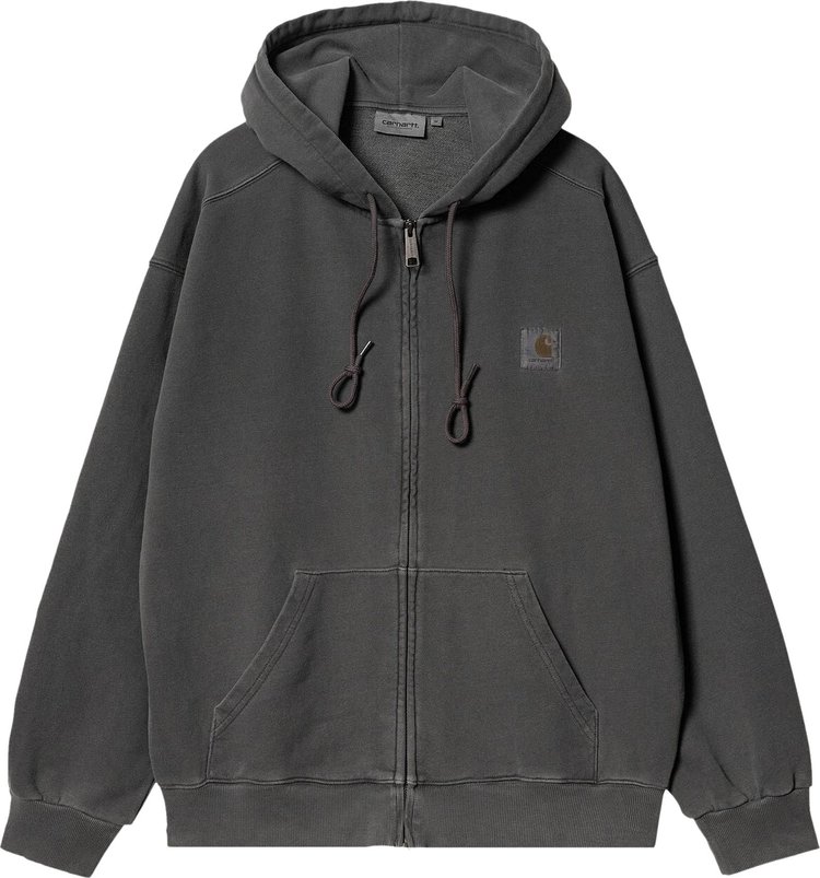 Carhartt WIP Hooded Nelson Jacket Charcoal