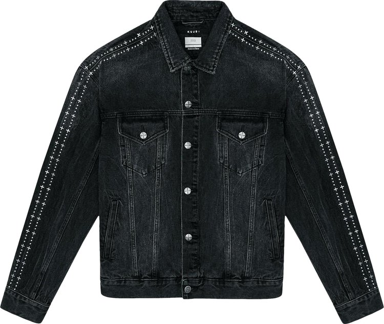 Ksubi Oh G Jacket 'Metalik Stripe Black'
