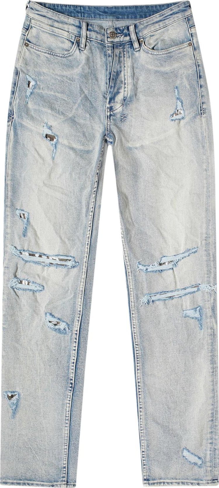 Ksubi Van Winkle Super Skinny Jeans Blue Shred