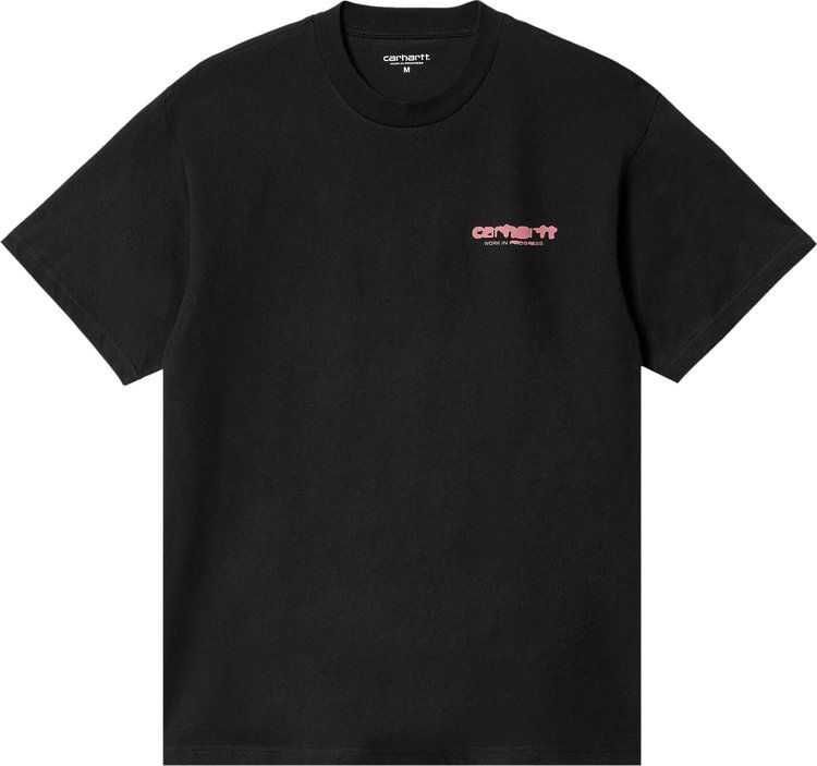 Carhartt WIP Ink Bleed T-Shirt 'Black/Pink'